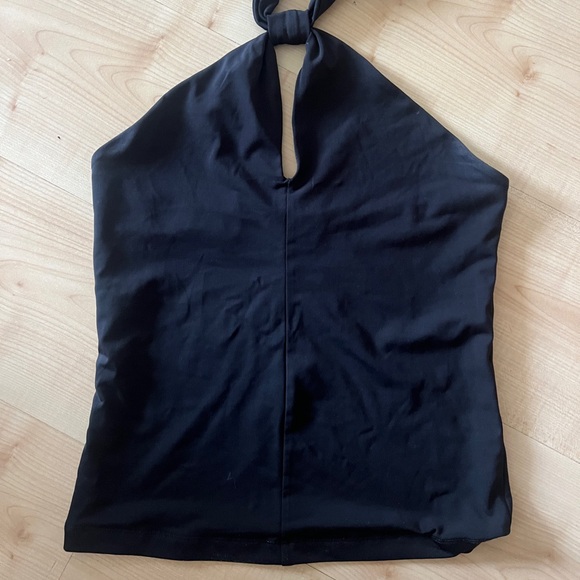 Elegant Black Halter Top Dynamite Going Out Top - Picture 2 of 4